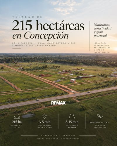 Terreno de 215 Hectáreas en venta en Concepción - 