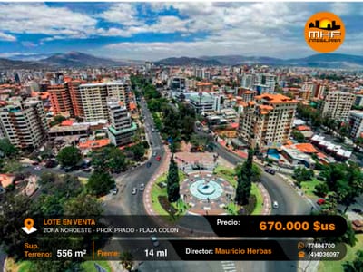EN VENTA LOTE CON PLANOS APROBADO PARA EDIFICIO PROX. PRADO