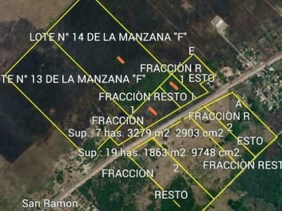 PROPIEDAD DE 121 HAS CAMINO A CLORINDA