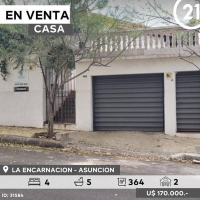 CASA REFACCIONADA EN ALQUILER EN EL CENTRO ASUNCIÓN 