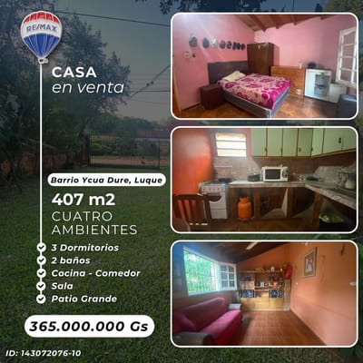 CASA VENTA YKUA DURE, LUQUE