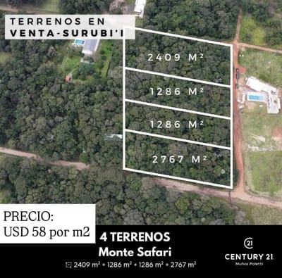 Amplios terrenos en Urbanización Surubii - Monte Safari - LOTE 6B