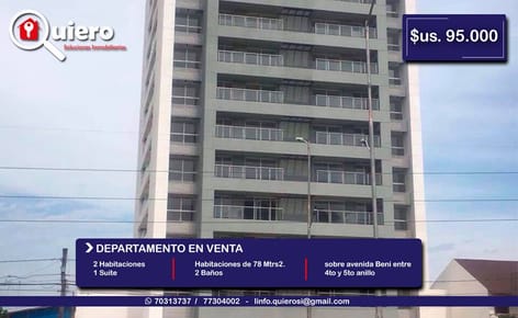 Hermoso Departamento en Venta 