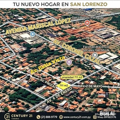 Propiedad Premium con acceso a 3 calles, Fernando de la Mora Zona Norte