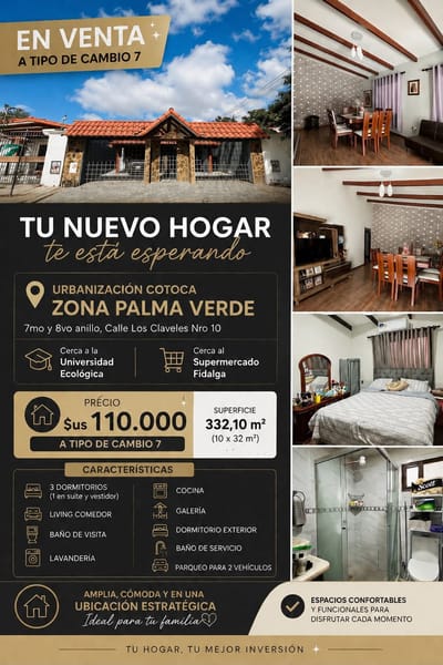 CASA EN VENTA  Urbanización Palma Verde 
