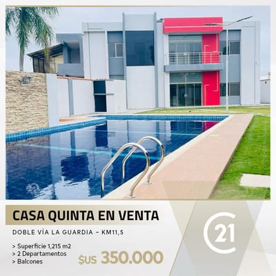HERMOSA CASA QUINTA EN LA GUARDIA EN VENTA 