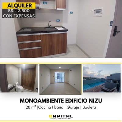 Monoambiente en alquiler