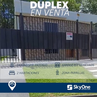 VENDO DUPLEX EN SAN ANTONIO 