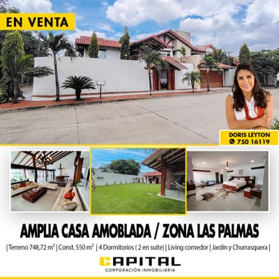 CASA AMOBLADA EN VENTA - INMEDIACIONES DEL B. LAS PALMAS