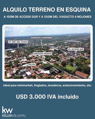 ALQUILO 2.827M2 A 100M DE ACCESO SUR