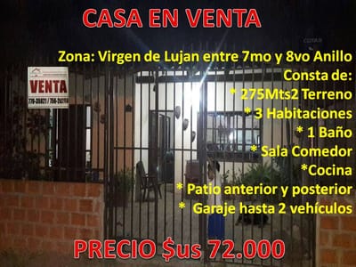VIRGEN DE LUJAN ENTRE 7MO Y 8VO ANILLO