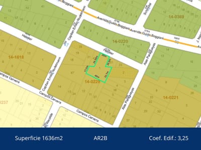 VENDO TERRENO PARA DESARROLLO 1600M2 SOBRE HASSLER