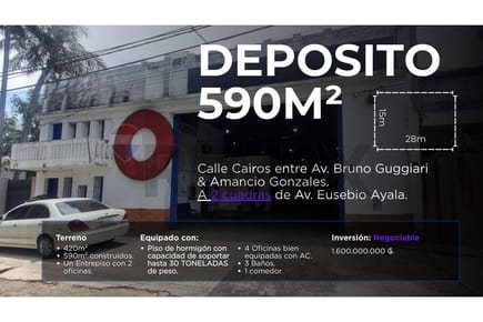 Deposito en Vista Alegre a 2 cuadras de Eusebio Ayala