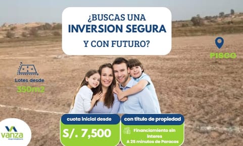 Vendo Lotes, Pisco, Ica, San Clemente, Panamerica Sur