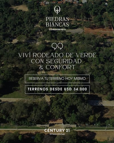 VENTA DE TERRENO EN CONDOMINIO PIEDRAS BLANCAS EN SAN BERNARDINO 