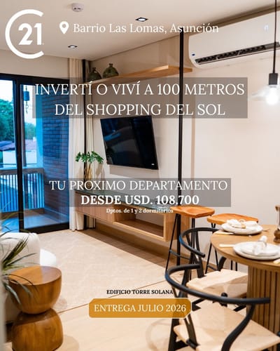 Vendo Departamento en Pozo zona Shopping del Sol. Entrega Julio 2026