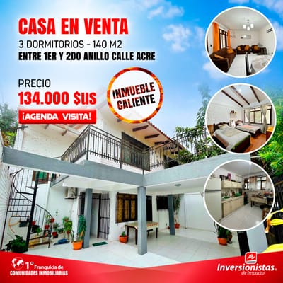CASA DE DOS PLANTAS EN VENTA