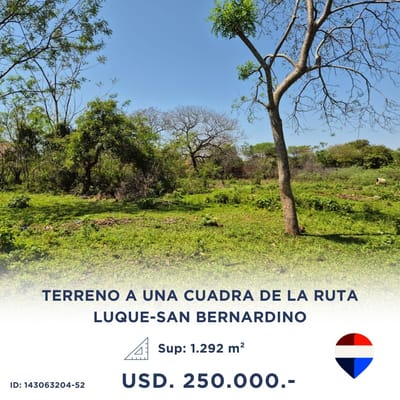 AMPLIO TERRENO 3.492 M² EN LUQUE