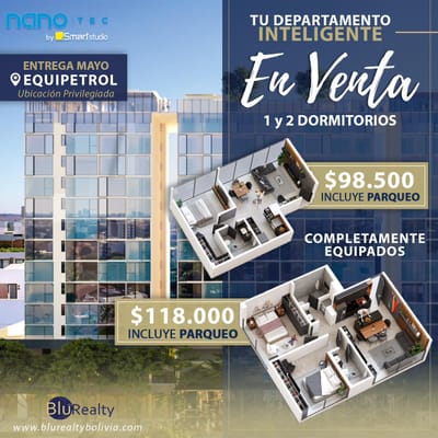 Dptos EN VENTA 1 y 2 Dormitorios de lujo