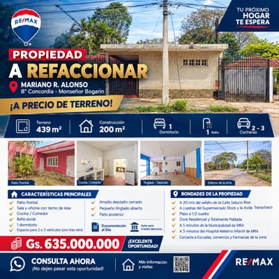  CASA EN VENTA a Precio de Terreno❗