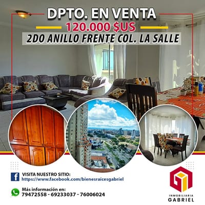 Departamento en Anticrético registrable en DDRR