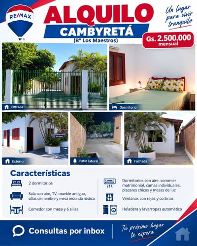 Casa En Alquiler || Cambyretá