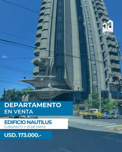 Departamento en venta en el Edificio Nautilus de Asunción
