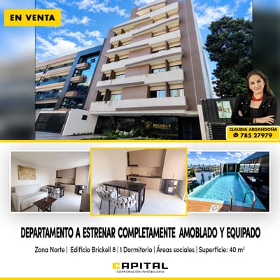 A tipo de cambio 7 vendo departamento  a estrenar  