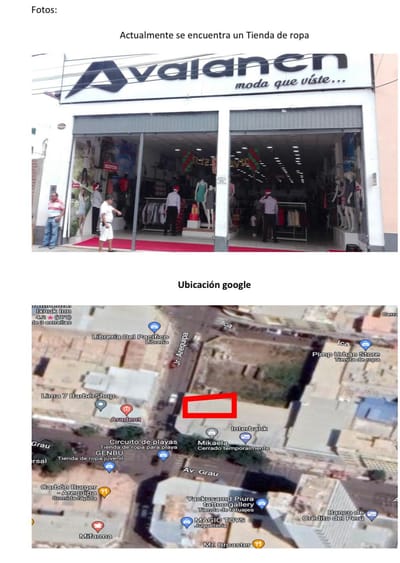 LOCAL EN ALQUILER  EN PLENO  CENTRO DE PIURA