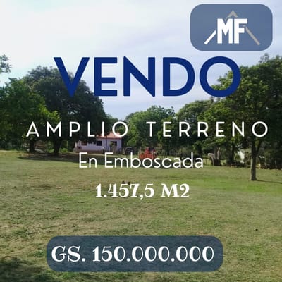 Terreno de 1.457 m² en Emboscada