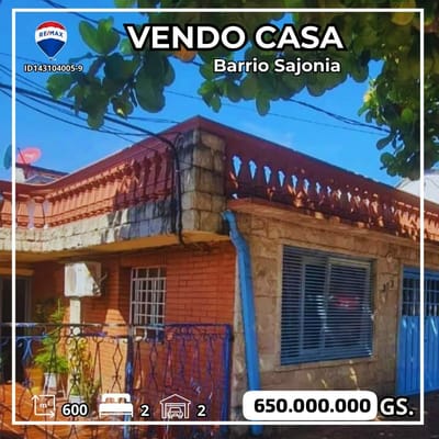 Vendo Casa en Barrio Sajonia