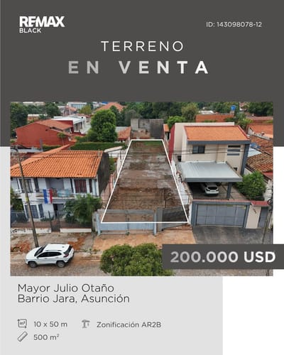 Terreno En Venta – Barrio Jara, Asunción