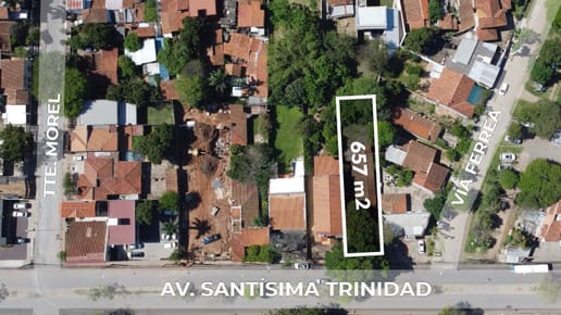 VENDO TERRENO SOBRE AVDA. SANTÍSIMA TRINIDAD