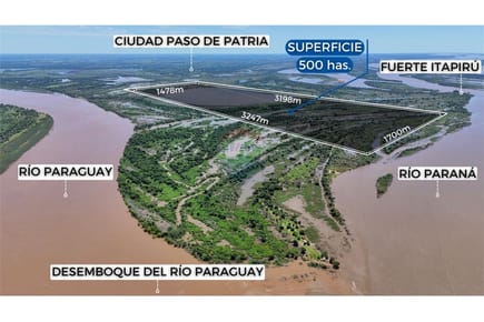 500 HECTÁREAS SOBRE EL RÍO PARANÁ | OPORTUNIDAD ÚNICA DE INVERSIÓN
