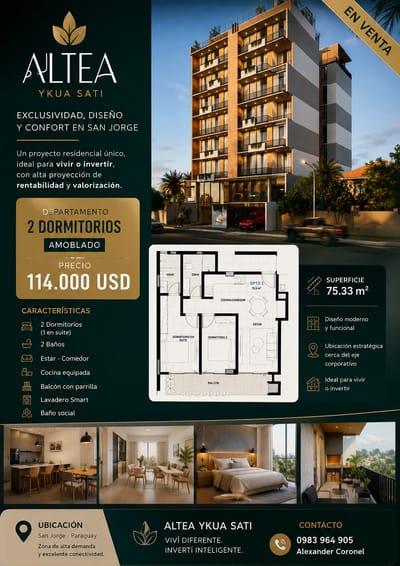 Vendo Departamento en Altea Barrio San jorge 