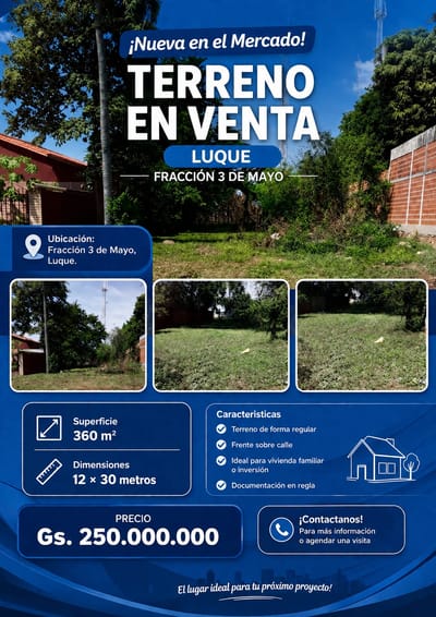 VENDO TERRENO EN LUQUE