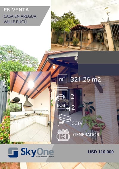 CASA MODERNA EN VENTA EN AREGUÁ