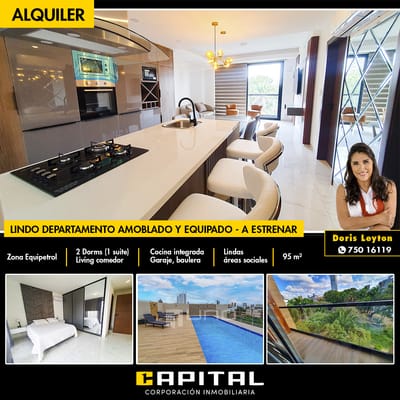 Departamento amoblado en Equipetrol