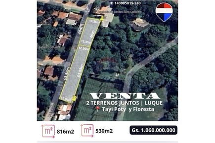 Terreno - Venta - Luque, Central, Paraguay