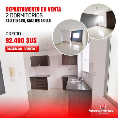 DEPARTAMENTO EN VENTA – 2 DORMITORIOS | UBICACIÓN CÉNTRICA Y ESTRATÉGICA