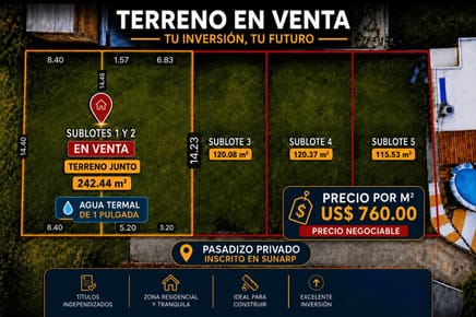 Terreno en baños del inca, Cajamarca 
