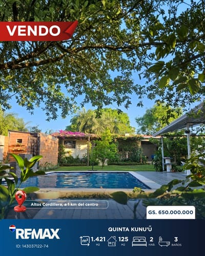 VENDO QUINTA EN ALTOS