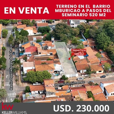 EN VENTA IMPORTANTE TERRENO EN EL BARRIO SEMINARIO DE ASUNCION