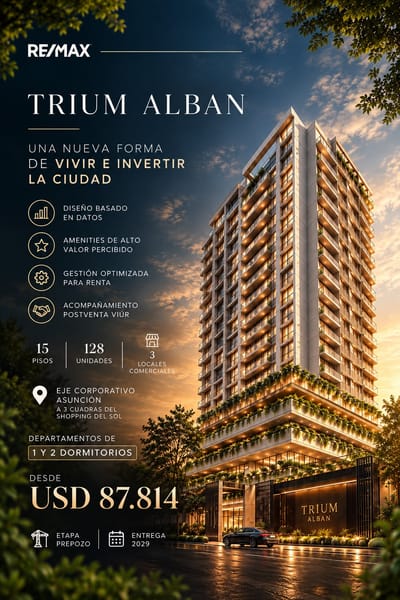 VENDO DEPARTAMENTO EN ETAPA DE PRE POZO - TRIUM ALBAN