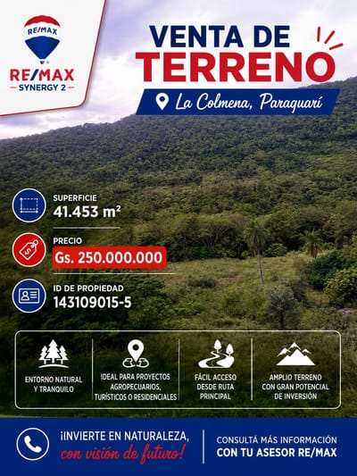 venta-terreno-la colmena-paraguari