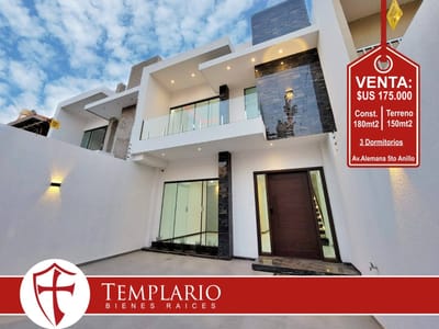  CASA A ESTRENAR CON PISCINA - Av. Alemana 5to Anillo