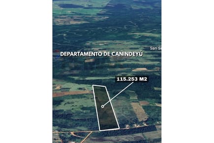 Vendo Terreno de 11 Hectáreas con 5.253 m² Villa Ygatymi, Canindeyú