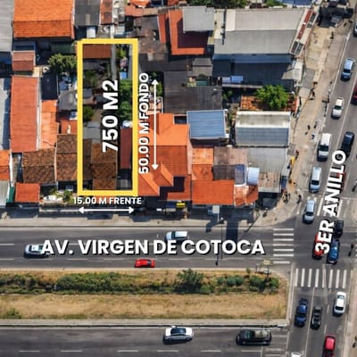 TERRENO SOBRE AVENIDA VIRGEN DE COTOCA