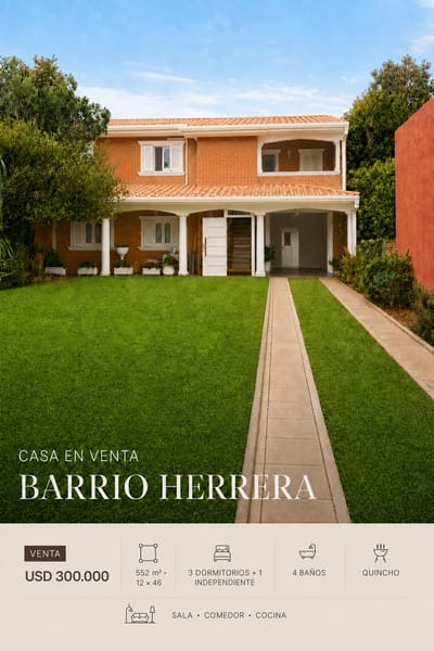 CASA EN VENTA. BARRIO HERRERA. Asunción - Py
