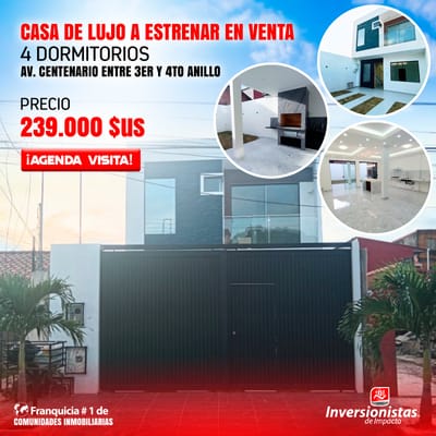  CASA DE LUJO A ESTRENAR EN VENTA